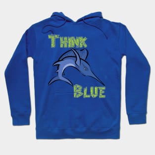 Think blue Hoodie